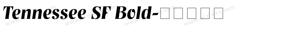 Tennessee SF Bold字体转换